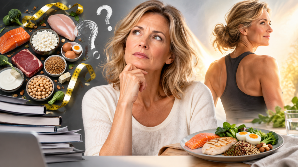 Bílkoviny v menopauze – kolik proteinu žena potřebuje při hubnutí a pro ochranu svalové hmoty